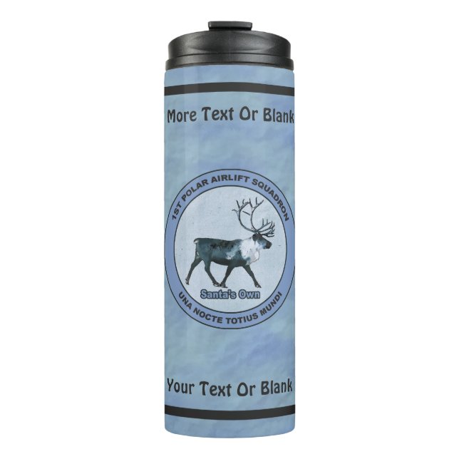 Garrafa Térmica Papais noeis 1rua De Elevação Polar Sq - Subduzida (Frente)