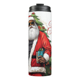 Garrafa Térmica Papais noeis Afro-Americanos Stainless Tumbler