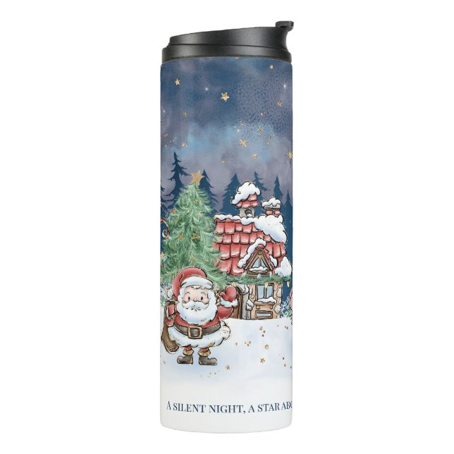 Garrafa Térmica Papais noeis de Natal Elf Rudolph Thermal Tumbler (Giro à esquerda)