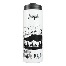 Papais noeis Voando Sobre As Montanhas