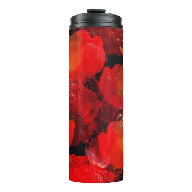 Garrafa Térmica Papas Selvagens Desenho Digital por Aquarela (Frente)