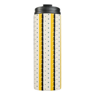 Garrafa Térmica Papel de ondulação preto amarelo