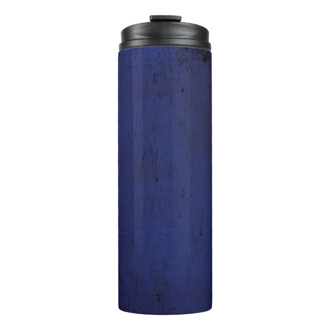 Garrafa Térmica Papel de parede azul-escuro de textura (Frente)