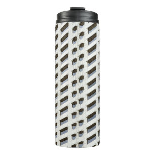 Garrafa Térmica Papel de parede do plano de arquitetura branco