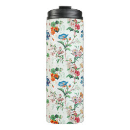 Garrafa Térmica Papel de parede floral antigo França 1830