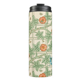 Garrafa Térmica Papel de Parede Vitoriano Treliça William Morris