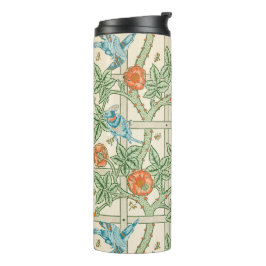 Garrafa Térmica Papel de Parede Vitoriano Treliça William Morris