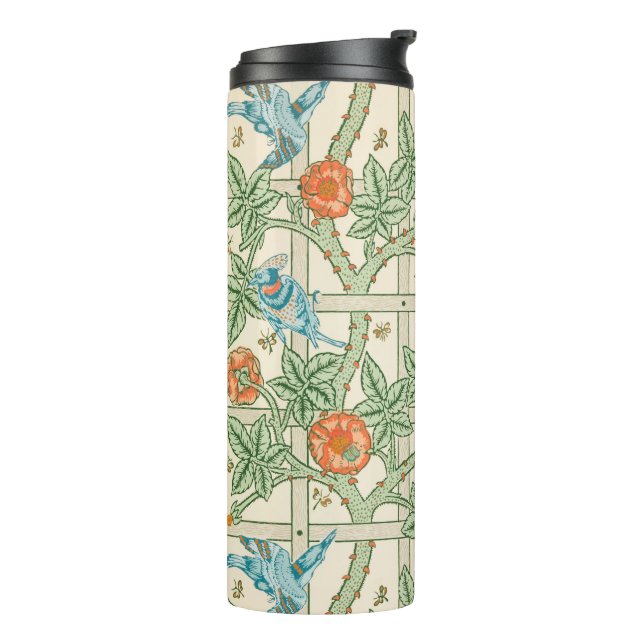 Garrafa Térmica Papel de Parede Vitoriano Treliça William Morris (Giro à esquerda)