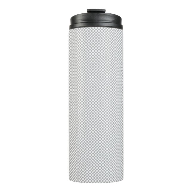 Garrafa Térmica Papel de Presente Cinza com Padrão de Natal Modern (Frente)