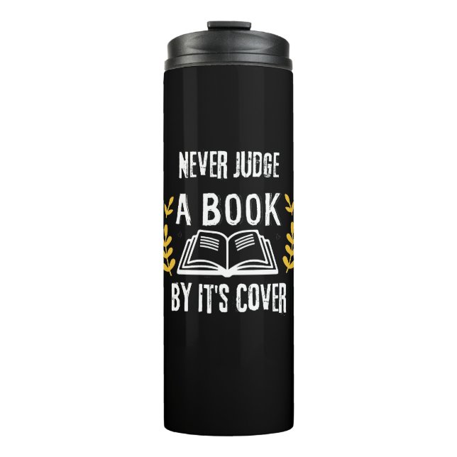 Garrafa Térmica Para qualquer um no Dia Mundial do Livro (Frente)