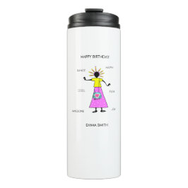 Garrafa Térmica Parabéns, Dança de Garota Incrível