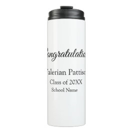 Garrafa Térmica Parabéns formando adicionar nome da escola simples