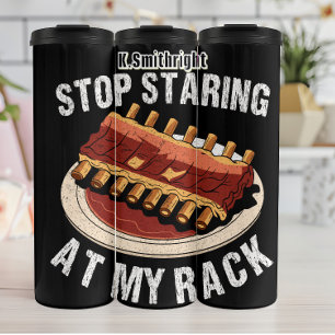 Garrafa Térmica Pare De Olhar Para O Meu Rack