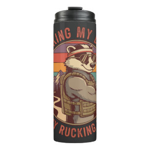 Garrafa Térmica Parecendo o Melhor na Minha Camisa de Rucking