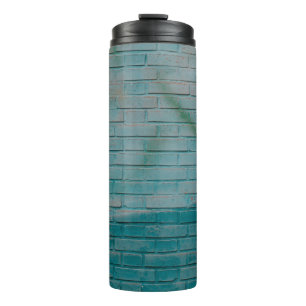 Garrafa Térmica Parede branca e azul