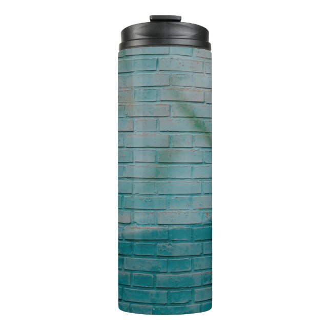 Garrafa Térmica Parede branca e azul (Frente)