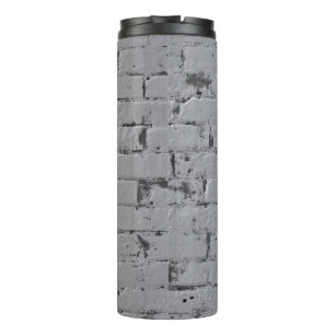 Garrafa Térmica Parede de tijolos pintada 