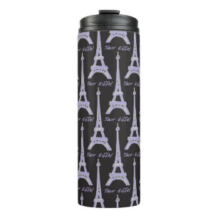 Garrafa Térmica Paris Eiffel Tower France Tumbler térmico