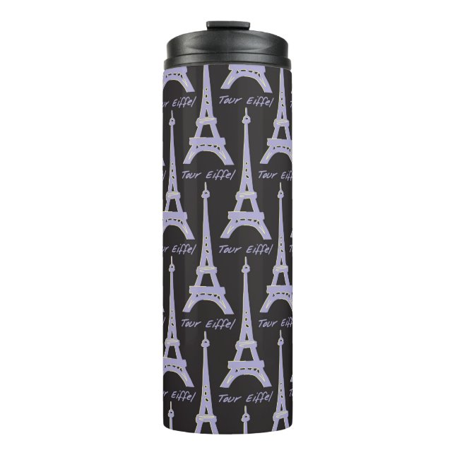 Garrafa Térmica Paris Eiffel Tower France Tumbler térmico (Frente)