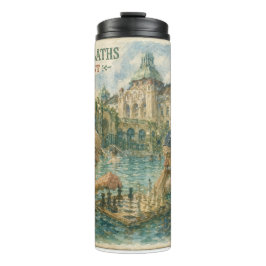 Garrafa Térmica Partida de xadrez Gellert Baths Budapeste Hungria