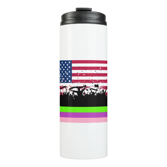 Garrafa Térmica party crowd on american (Frente)