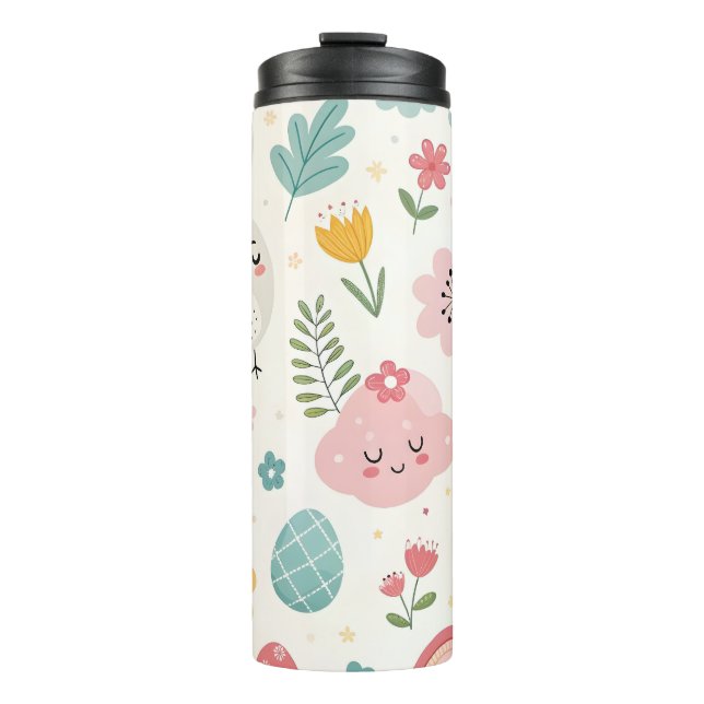 Garrafa Térmica Páscoa Bunny Pattern (Frente)