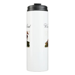 Garrafa Térmica Pássaro e Folhagem Coloridos do Pato Cónico Vintag