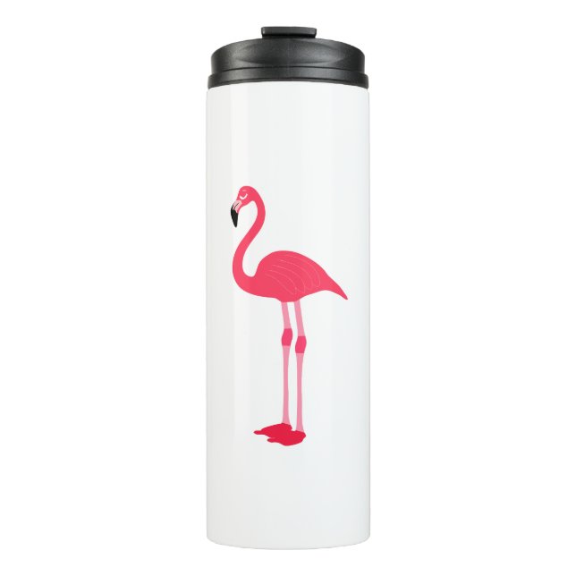 Garrafa Térmica Pássaro Flamingo rosa-64305 (Frente)