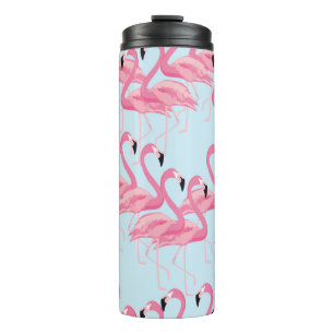 Garrafa Térmica Pássaro Tropical do flamingo sem soldadura