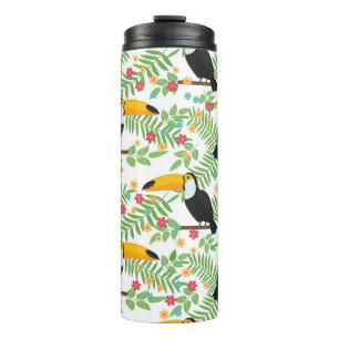 Garrafa Térmica Pássaro Tropical sem padrão. Toucan