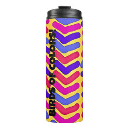 GARRAFA TÉRMICA PÁSSAROS DE CORES!