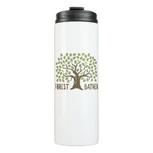 Garrafa Térmica Pássaros de Couro Florestal