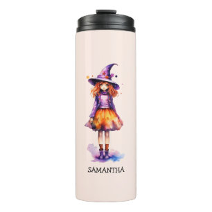Garrafa Térmica Pastel Cute Witch Girl - Halloween Aestética (2)