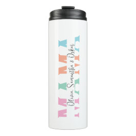Garrafa Térmica Pastel "MAMA" - Tumbler térmico personalizado