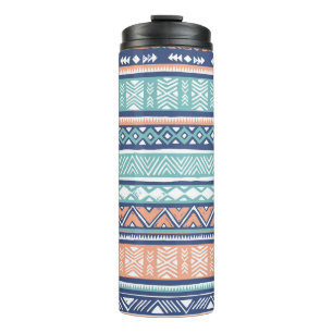 Garrafa Térmica Pastel tribal Navajo: padrão perfeito.