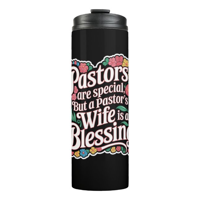 Garrafa Térmica ✝️ Pastors Wife Appreciation Gift Benção Personali (Frente)