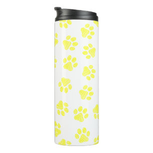 Garrafa Térmica patas de rabo, patas de cão, patas amarelas