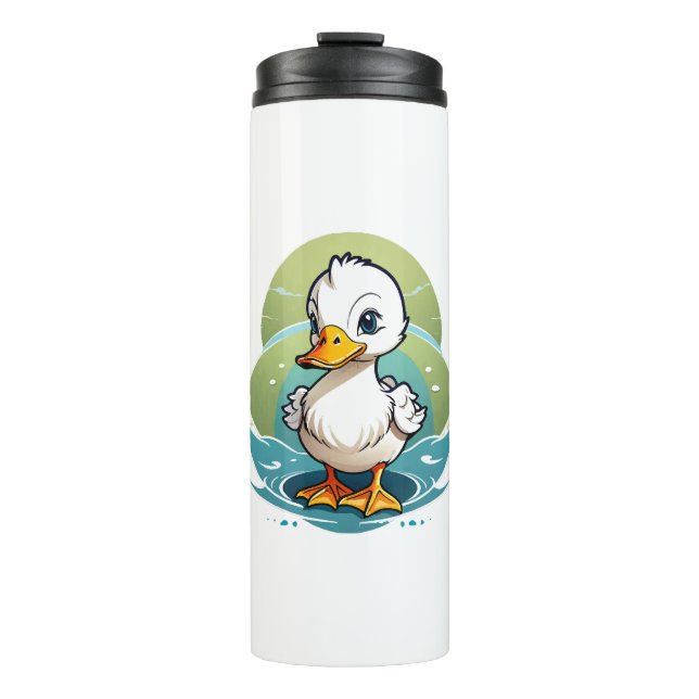 Garrafa Térmica pato-branco (Frente)