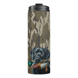Garrafa Térmica Pato caçando Labrador Retriever Bottomland Camo