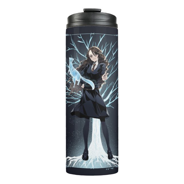 Garrafa Térmica Patronus do Anime Hermione Granger (Frente)