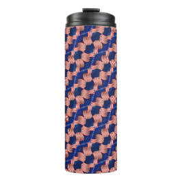 GARRAFA TÉRMICA PATRÓTICO VERMELHO BRANCO AZUL-AMERICANO PADRÃO