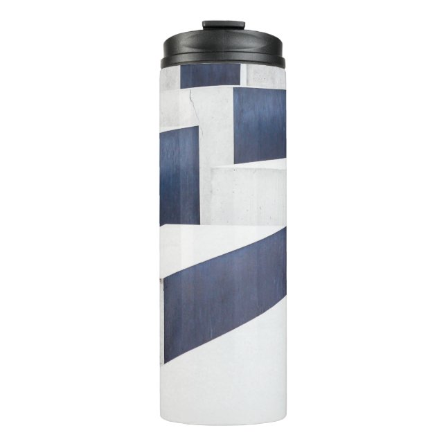 Garrafa Térmica Pavimentos de betão branco (Frente)
