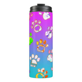 Garrafa Térmica Paw Prints for Pet Lovers