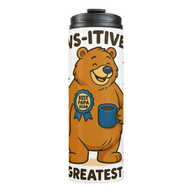 Garrafa Térmica Paws - o maior urso do Pai (Frente)