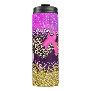 Garrafa Térmica Paz Amor Girassol Friso Rosa Friso Roxo