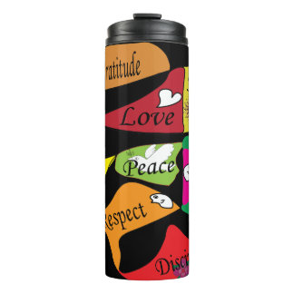 Garrafa Térmica Paz, Joy e Amor