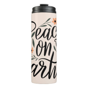 Garrafa Térmica Paz na Terra Design Floral