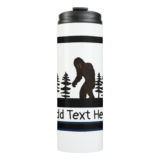 Garrafa Térmica Pé Grande Personalizado Sasquatch Yeti Swamp Ape (Frente)