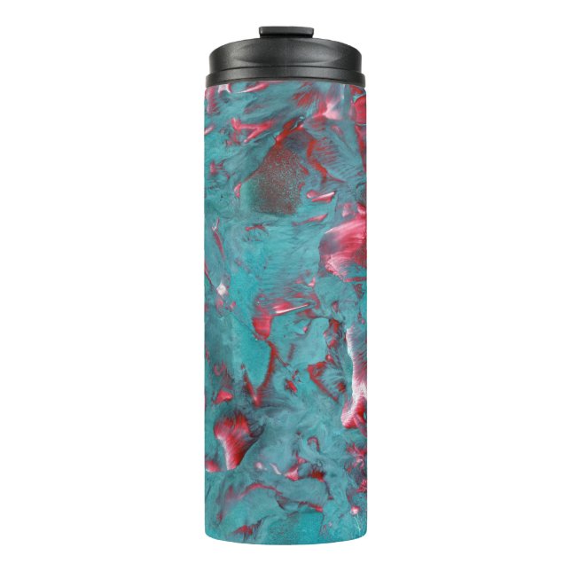 Garrafa Térmica Pedra Marble Enrolado (Frente)