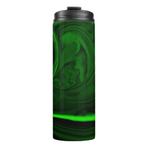 Garrafa Térmica pedra verde-malaquita